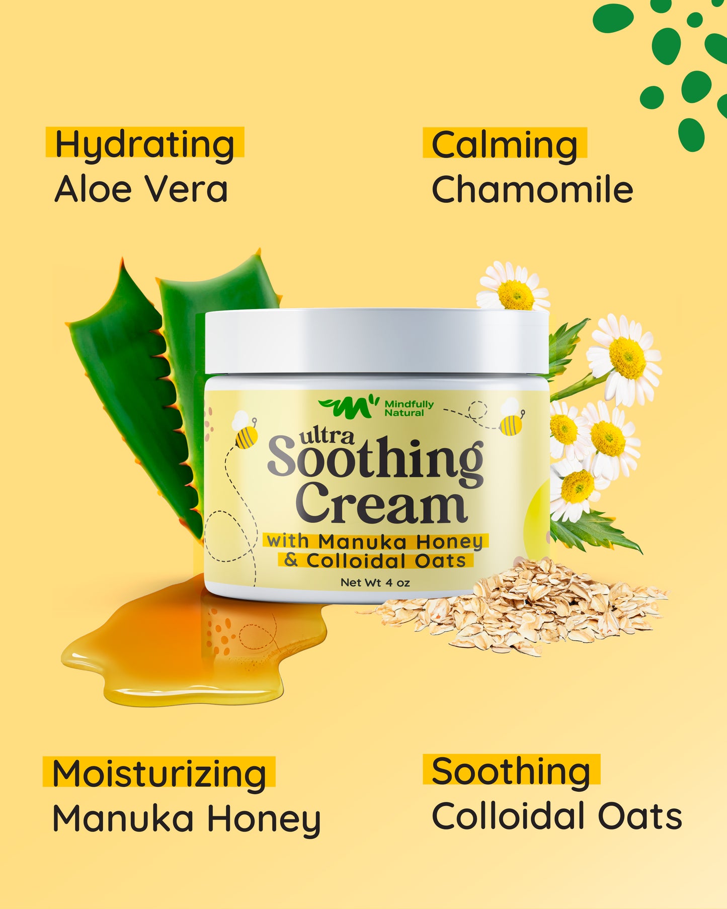 Ultra Soothing Eczema Cream with Colloidal Oatmeal and Manuka Honey