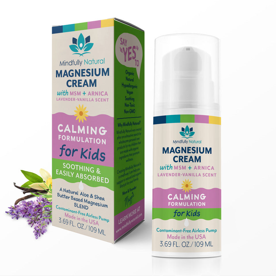 Mindfully Natural Magnesium Cream For Kids with Lavender & Vanilla