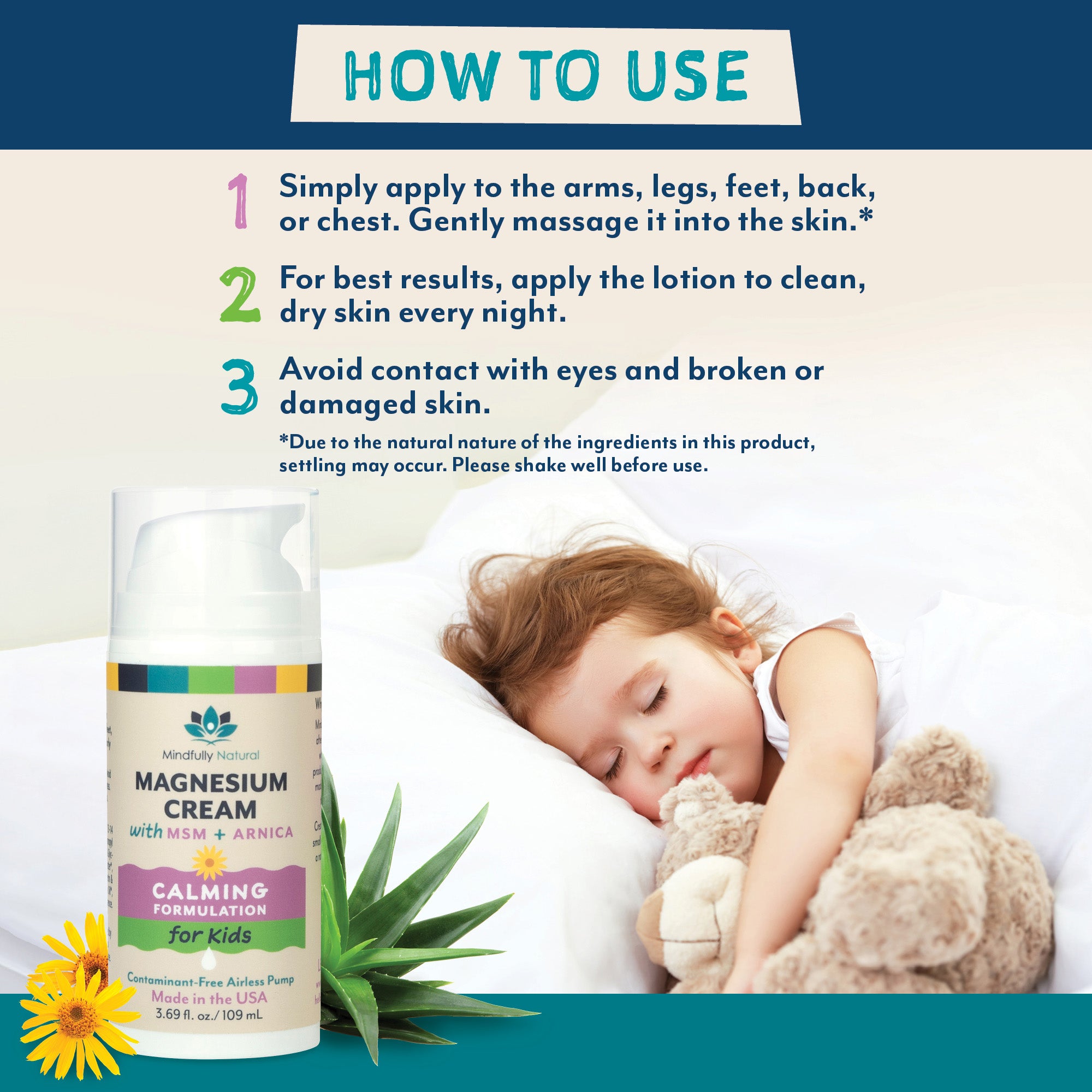 Mindfully Natural Magnesium Cream For Kids