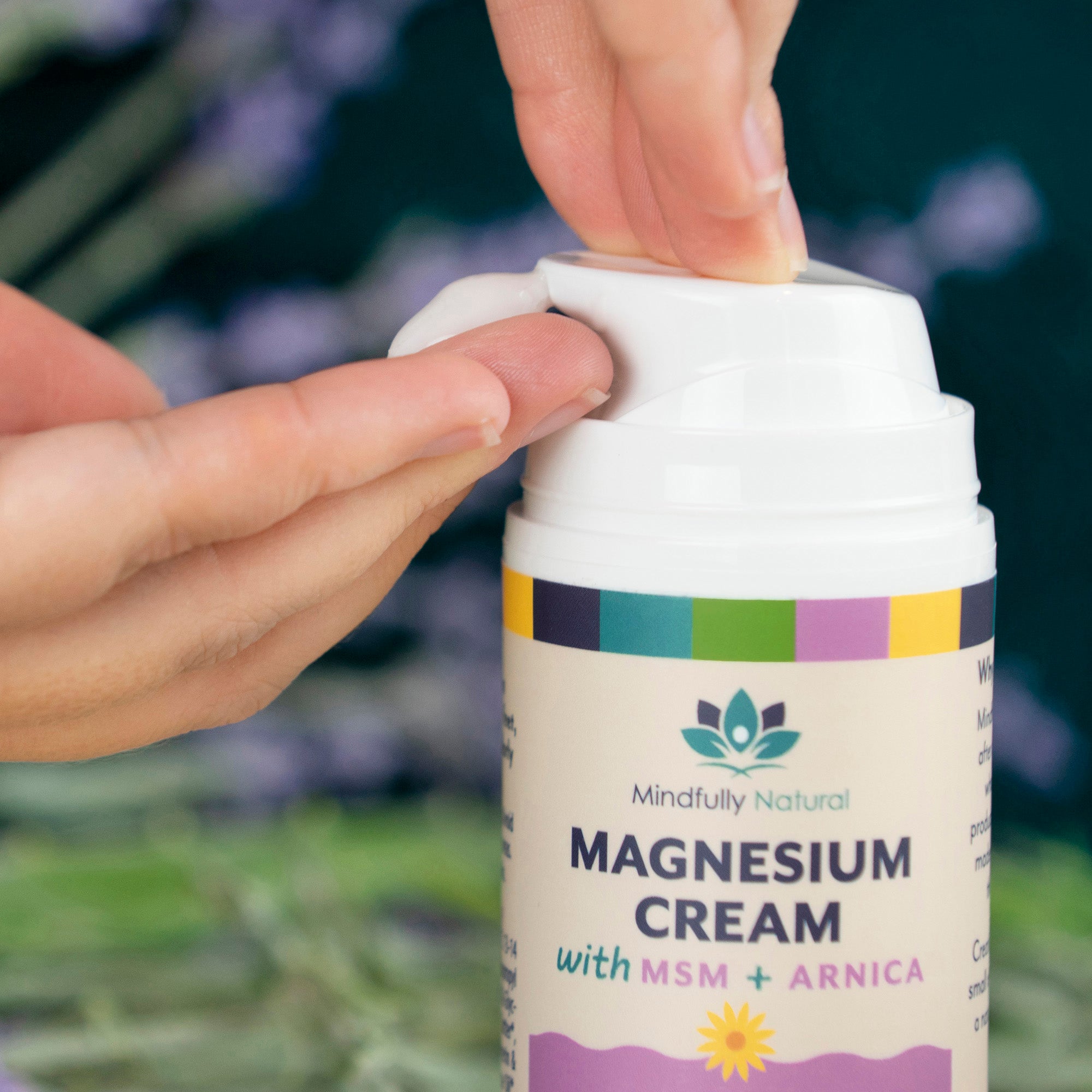 Mindfully Natural Magnesium Cream airless pump